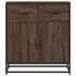 Aparador madera ingeniería roble marrón 68x35x76