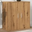 Muebles zapateros 2 uds madera roble artisan 32x35x70 cm