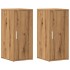 Muebles zapateros 2 uds madera roble artisan 32x35x70