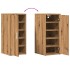 Muebles zapateros 2 uds madera roble artisan 32x35x70