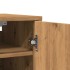 Muebles zapateros 2 uds madera roble artisan 32x35x70