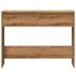Mesa consola madera ingeniería roble artesanal 100x35x76,5