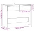 Mesa consola madera ingeniería roble artesanal 100x35x76,5