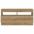 Mueble TV luces LED madera ingeniería roble artisan 80x35x40