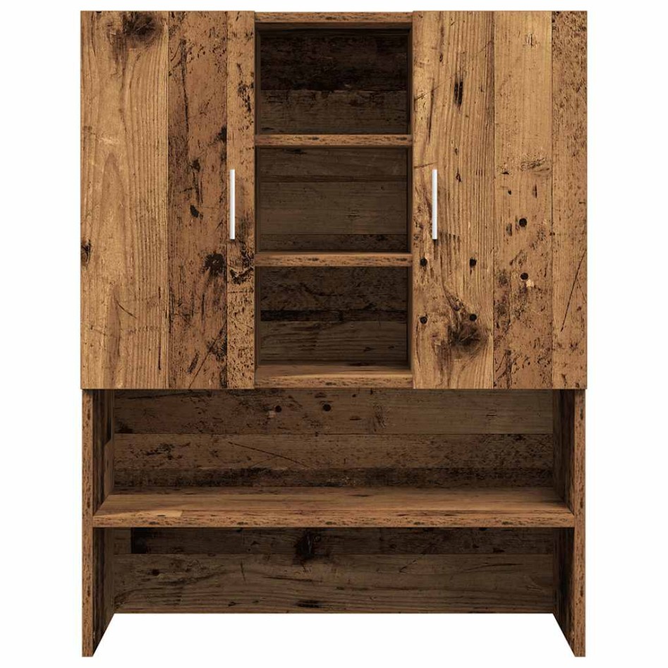 Armario de lavadora madera envejecida 70,5x25,5x90