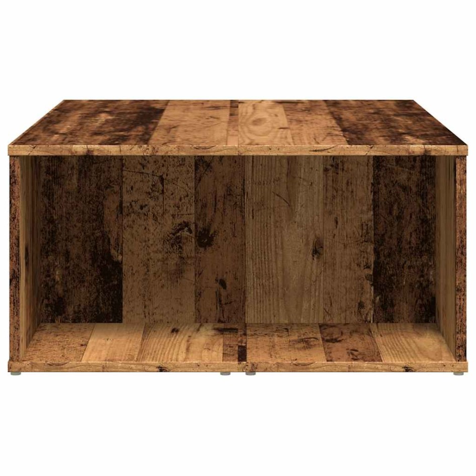 Mesa de centro madera de ingeniería envejecida 90x67x33