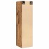 Mueble pared de TV madera ingeniería envejecida 30,5x30x110