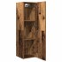Mueble pared de TV madera ingeniería envejecida 30,5x30x110