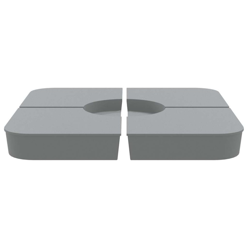 Juego bases de sombrilla 4 uds para parasol cruzado PP 100