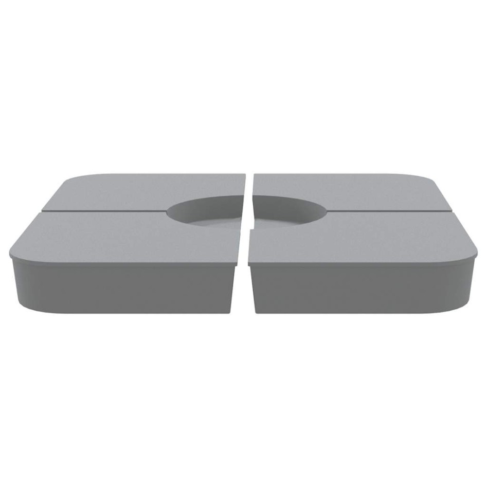 Juego bases de sombrilla 4 uds para parasol cruzado PP 100