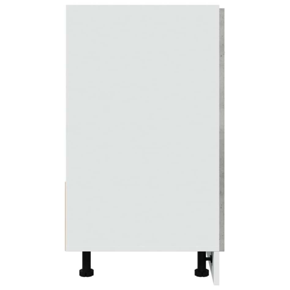 Armario debajo fregadero madera contrachapada gris