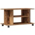 Mueble de TV con ruedas madera ingeniería envejecida