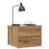 Mesitas de noche de pared 2 uds color roble artisan 40x32x30