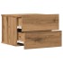 Mesitas de noche de pared 2 uds color roble artisan 40x32x30