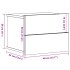Mesitas de noche de pared 2 uds color roble artisan 40x32x30
