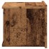 Mesitas de noche de pared 2 uds madera envejecida 40x32x30