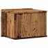 Mesitas de noche de pared 2 uds madera envejecida 40x32x30
