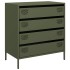 Aparador de acero laminado en frío verde oliva 68x39x73,5