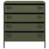 Aparador de acero laminado en frío verde oliva 68x39x73,5