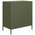 Aparador de acero laminado en frío verde oliva 68x39x73,5