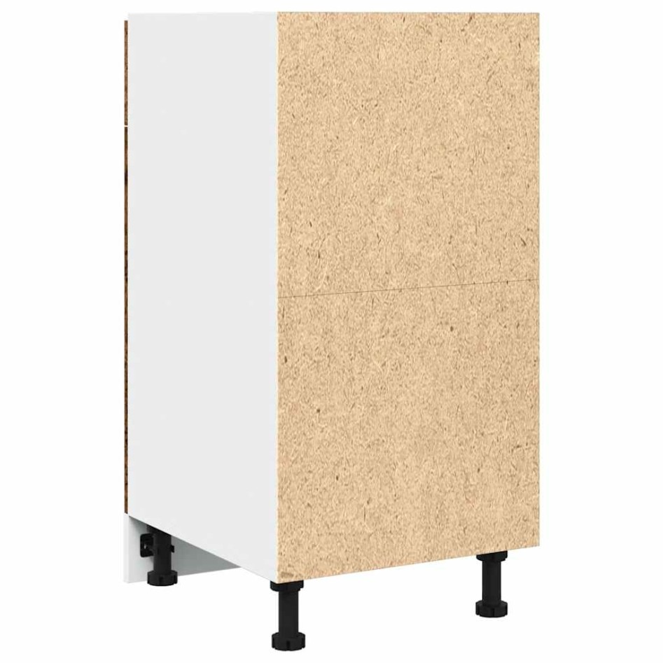 Armario inferior cajón cocina madera envejecida