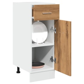 Armario inferior cajón madera roble artisan 30x46x81,5