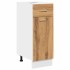 Armario inferior cajón madera roble artisan 30x46x81,5