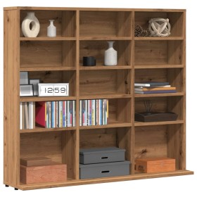 Mueble de CD madera de ingeniería roble artisan 100x23x89,5