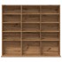 Mueble de CD madera de ingeniería roble artisan 100x23x89,5