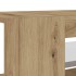 Mueble de TV luces LED madera roble artisan 135x39x30