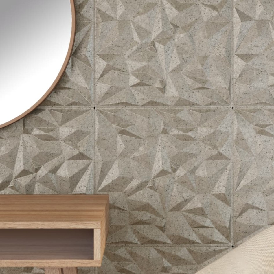 Paneles de pared 24 uds XPS amatista Beton 50x50 cm 6