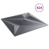 Paneles de pared 24 uds XPS estrella gris 50x50 cm 6