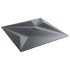 Paneles de pared 24 uds XPS estrella gris 50x50 cm 6