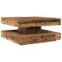 Mesa de centro giratoria 360 grados envejecida 70x70x34,5