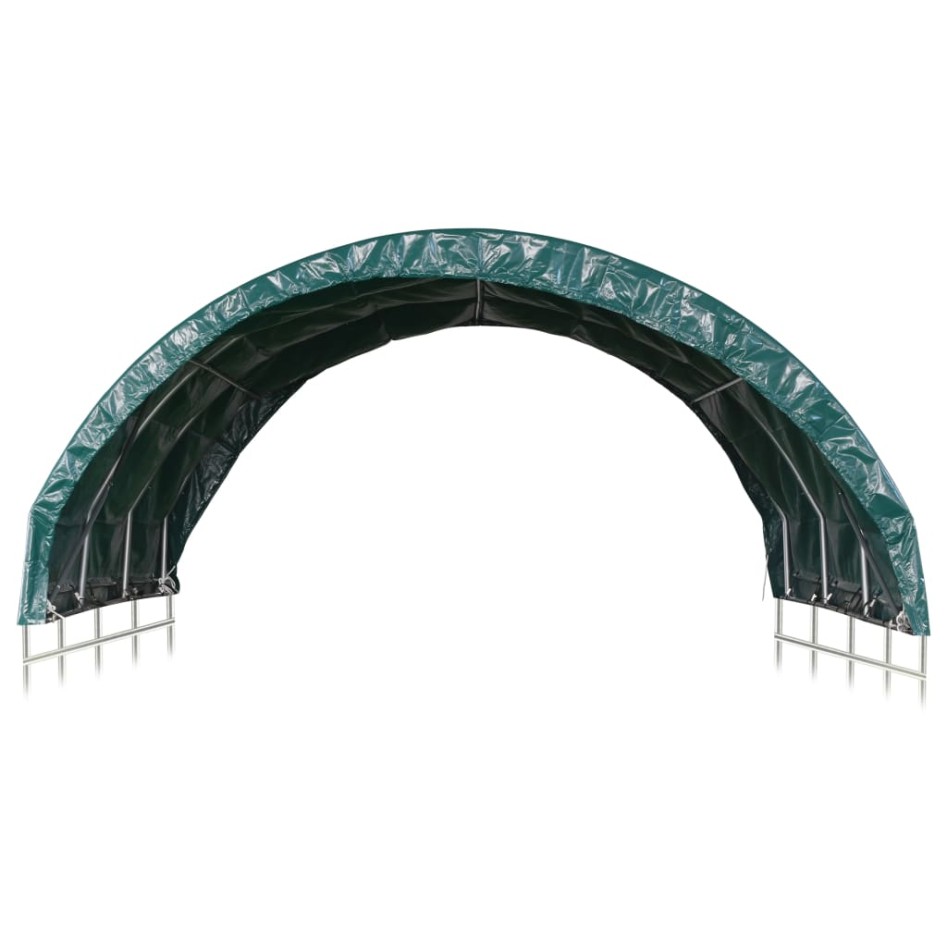 Carpa para ganado PVC verde 3,7x3,7