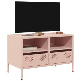 Mueble para TV acero laminado en frío rosa 68x39x43,5