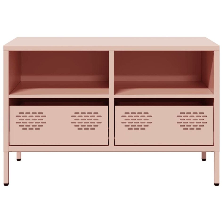 Mueble para TV acero laminado en frío rosa 68x39x43,5