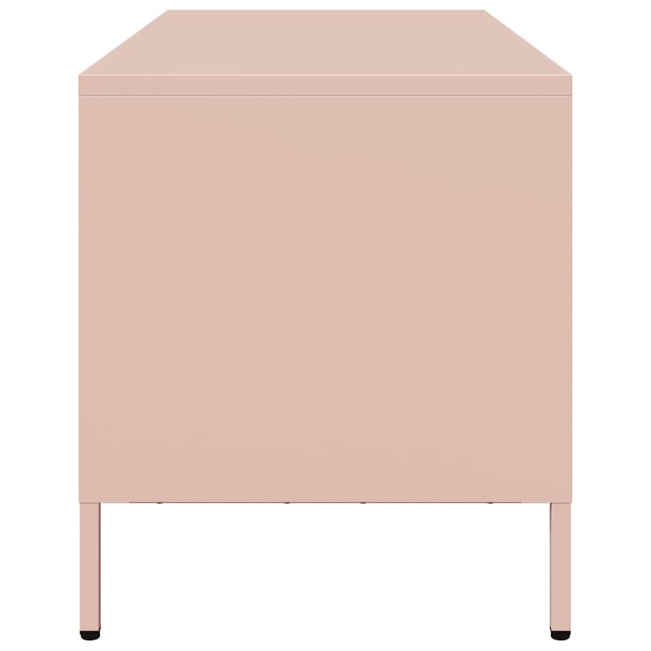 Mueble para TV acero laminado en frío rosa 68x39x43,5