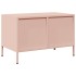 Mueble para TV acero laminado en frío rosa 68x39x43,5