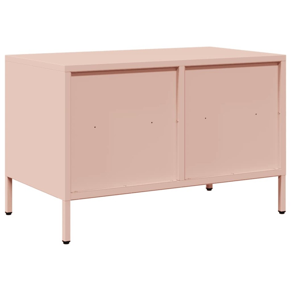 Mueble para TV acero laminado en frío rosa 68x39x43,5