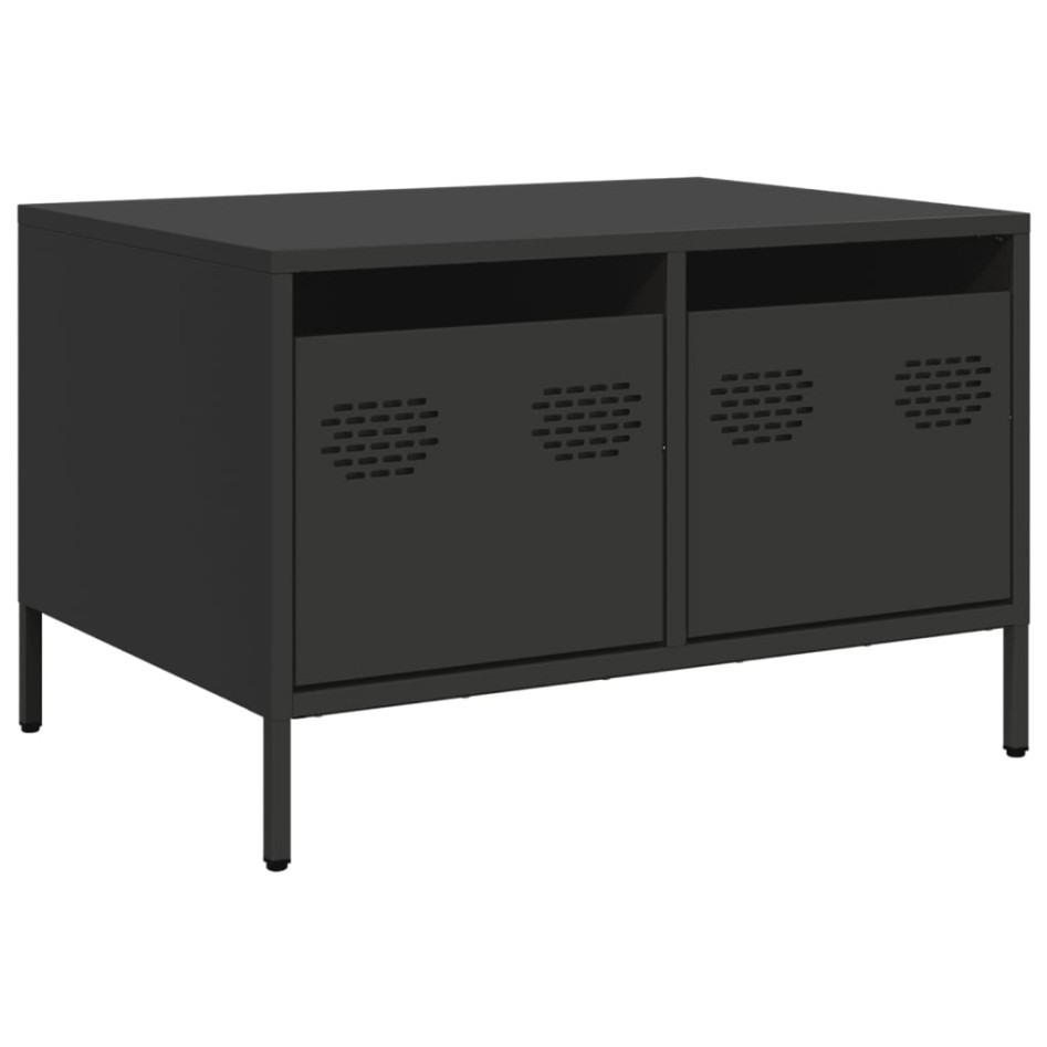 Mueble para TV acero laminado en frío negro 68x50x43,5