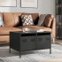 Mueble para TV acero laminado en frío negro 68x50x43,5
