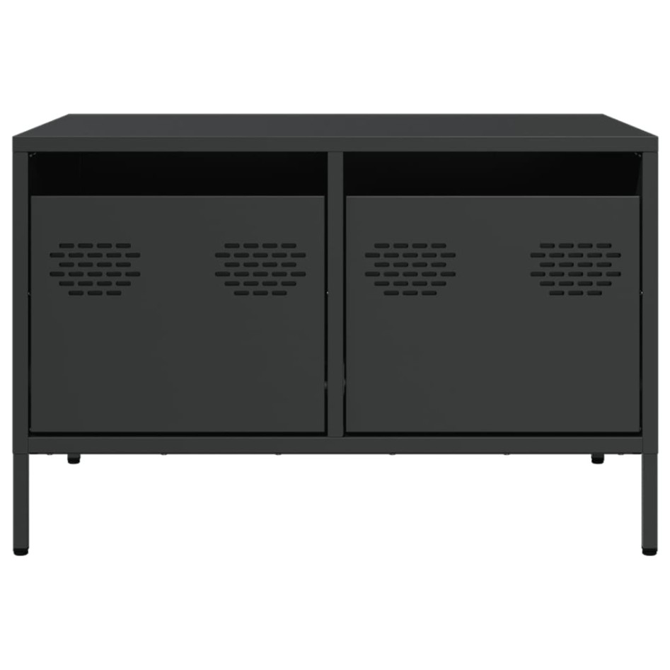 Mueble para TV acero laminado en frío negro 68x50x43,5