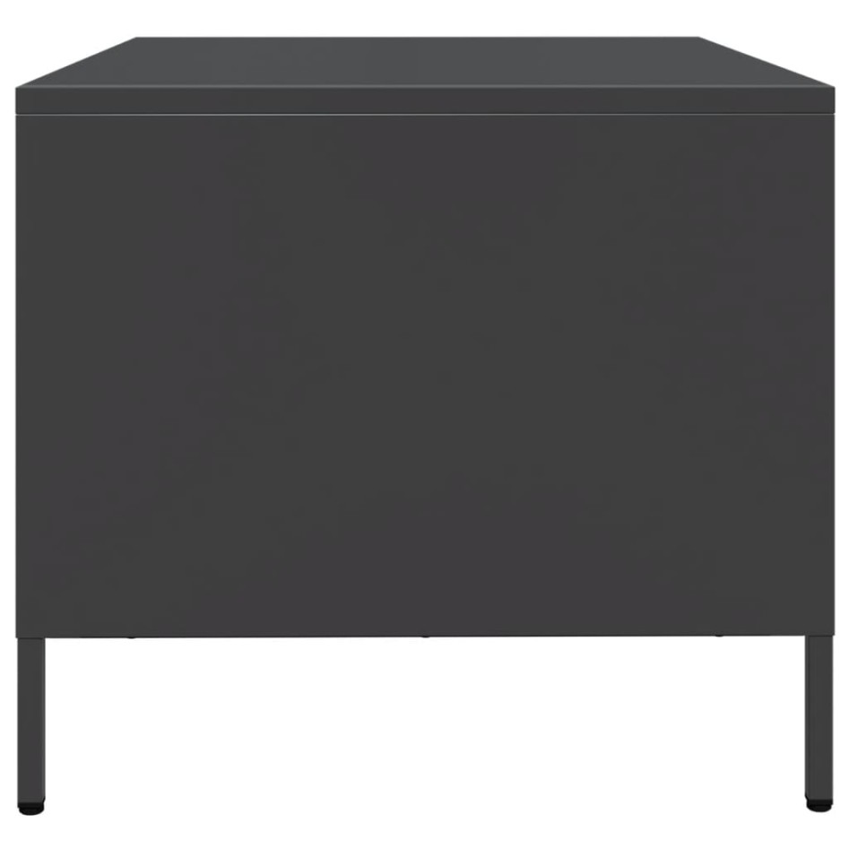 Mueble para TV acero laminado en frío negro 68x50x43,5