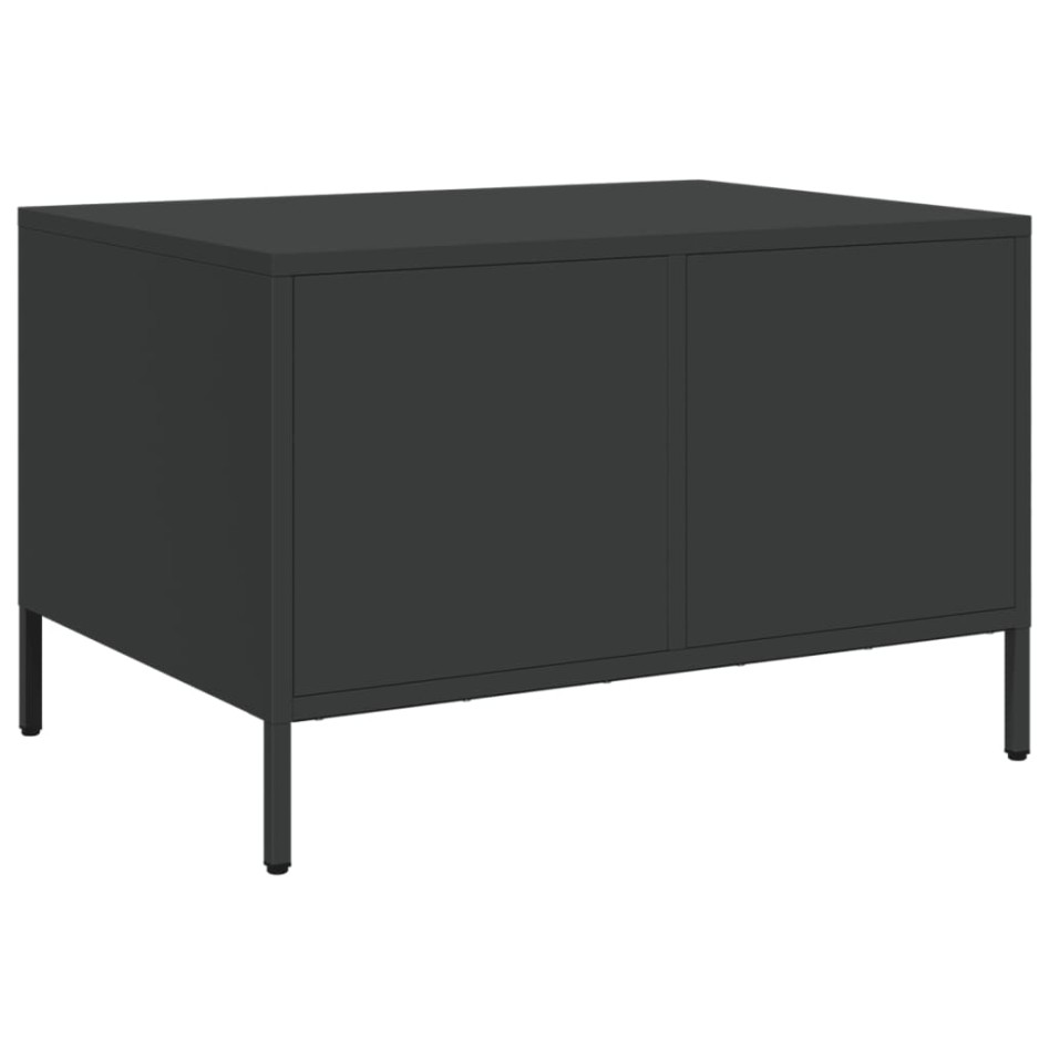 Mueble para TV acero laminado en frío negro 68x50x43,5