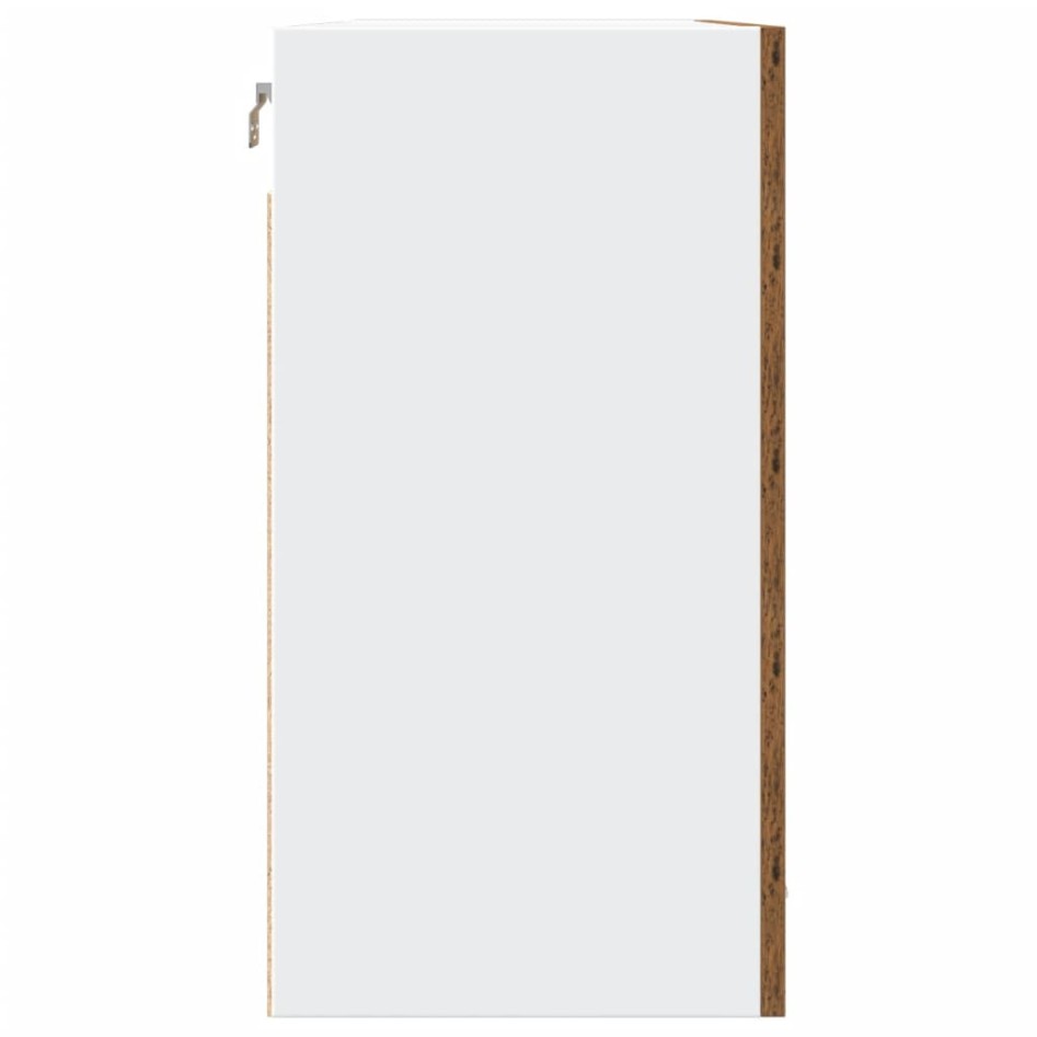 Armario colgante madera de ingeniería envejecida 80x31x60