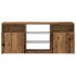Mueble TV luces LED madera ingeniería envejecida 120x30x50