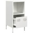 Aparador de acero laminado en frío blanco 35x39x73,5