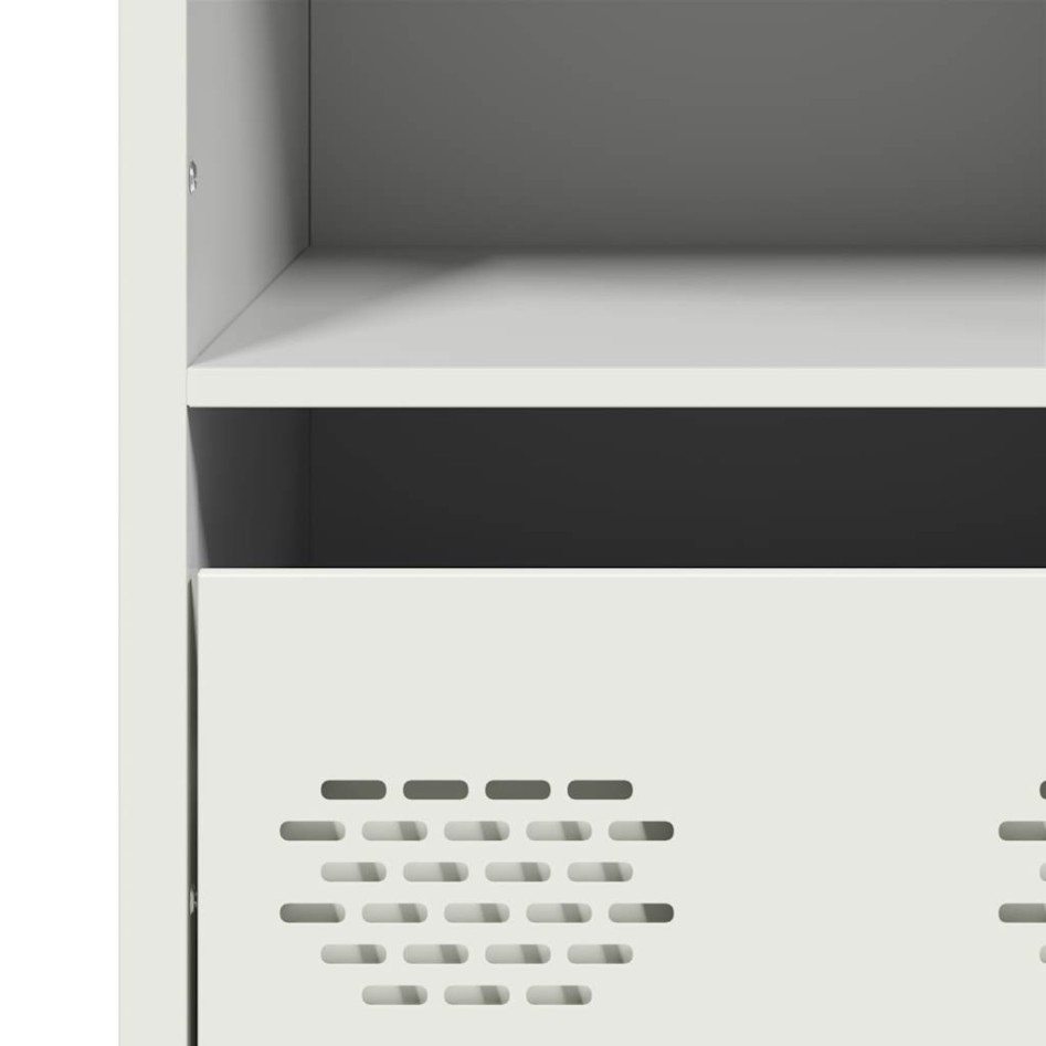 Aparador de acero blanco 35x39x103,5