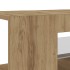 Mueble de TV luces LED madera roble artisan 90x39x30